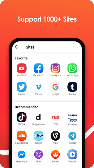 Support 1000 plus sites screenshot